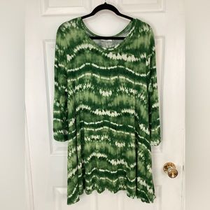 FRUMOS tie dye shirt dress